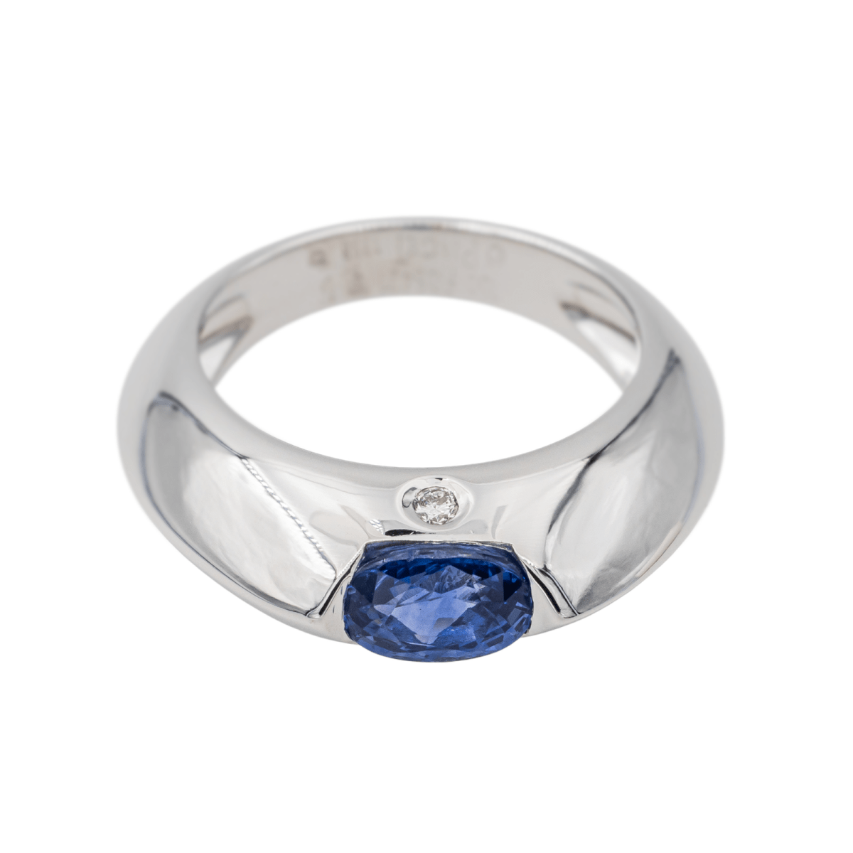 Piaget Bague Or blanc Saphir - Maison Eloe