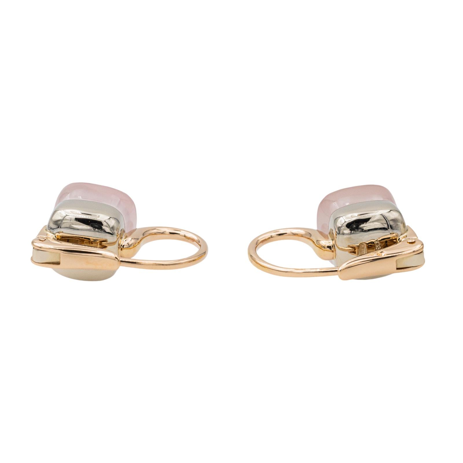 Pomellato Nudo Rose Gold Quartz Sleeper Earrings