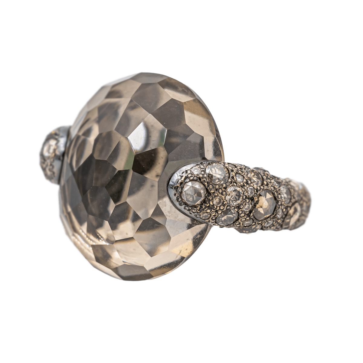 Pomellato Bague Cocktail Tango Or rose Quartz - Maison Eloe