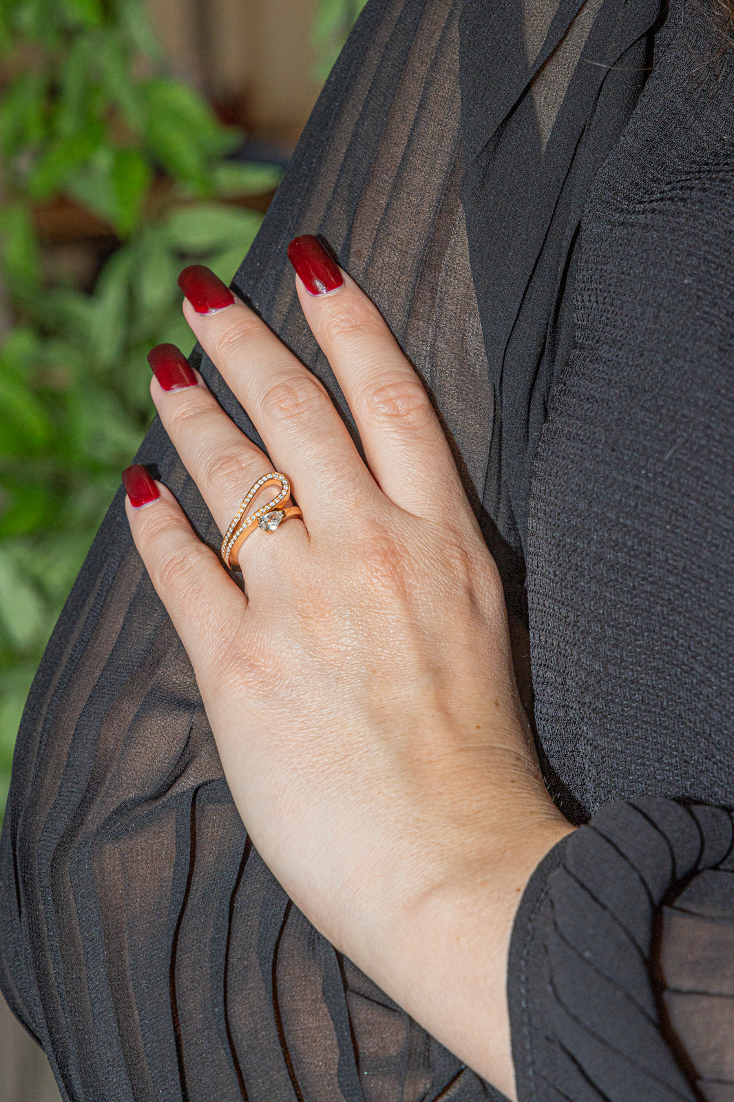 Repossi Bague Serti inversé Or rose Diamant