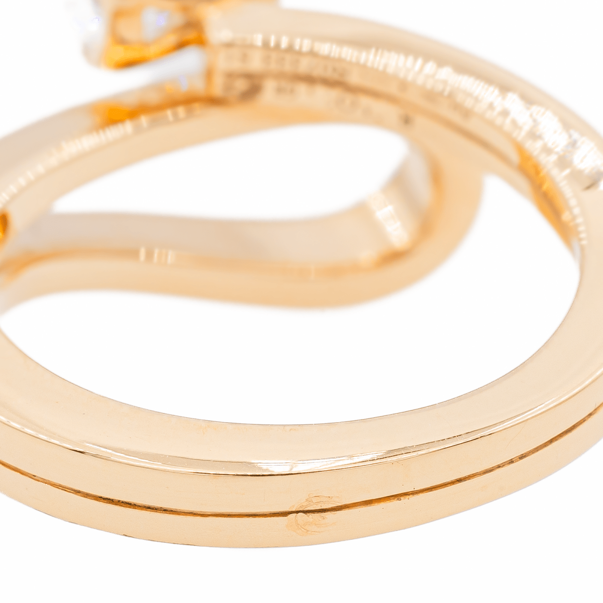 Repossi Bague Serti inversé Or rose Diamant - Maison Eloe