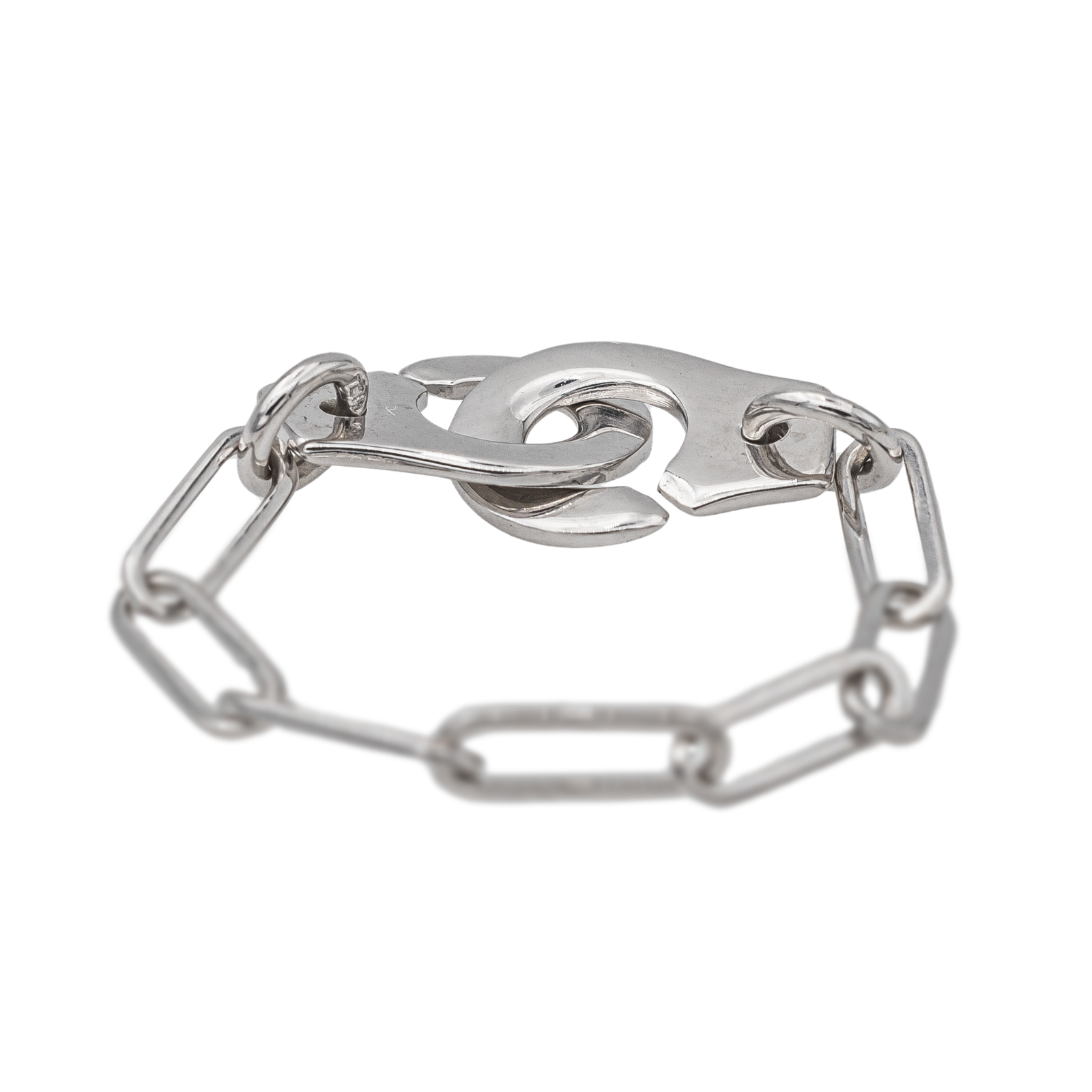 Dinh Van Handcuffs Ring White Gold