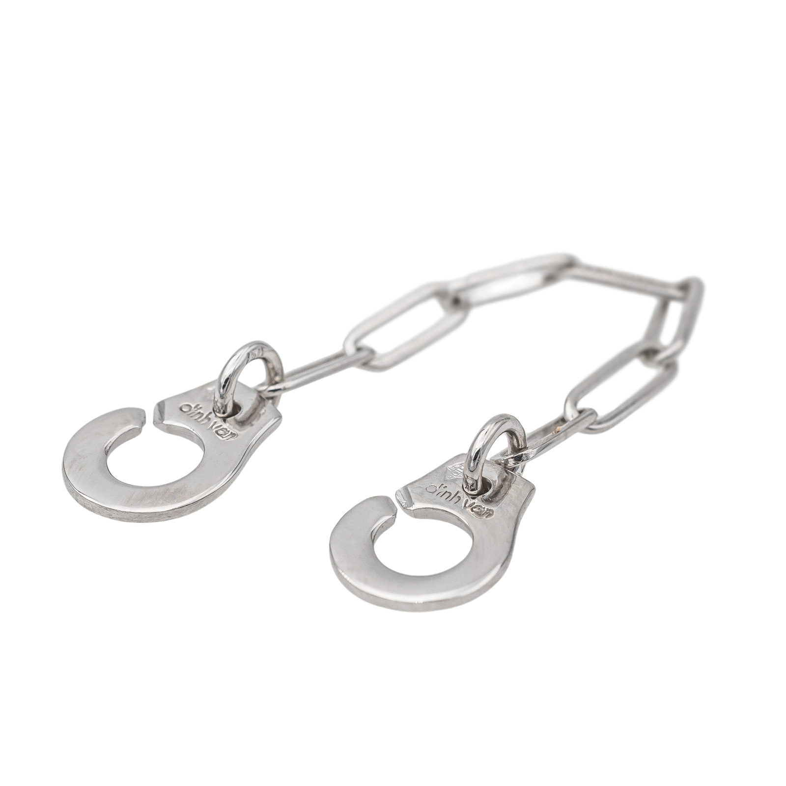 Dinh Van Handcuffs Ring White Gold