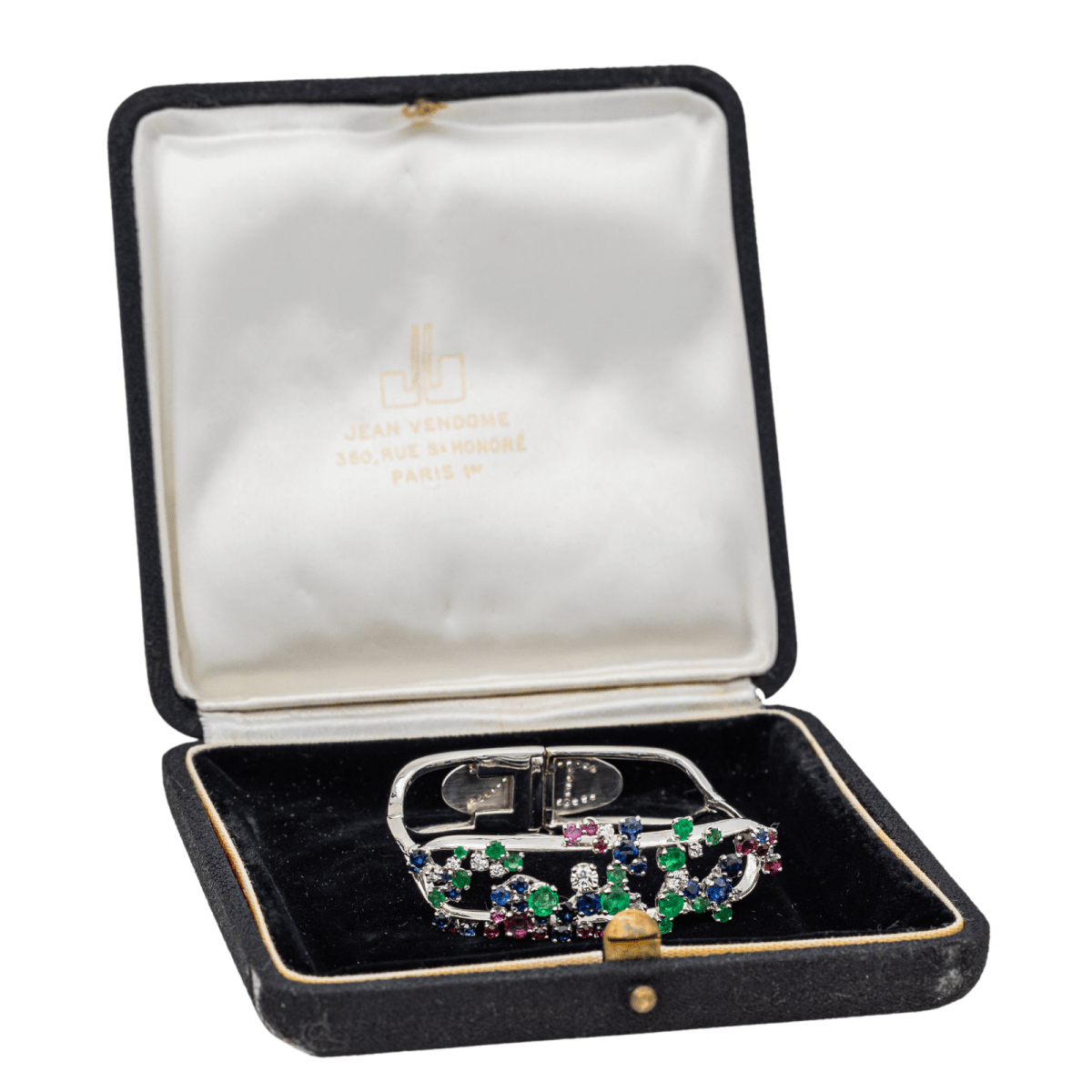 Jean Vendôme Bracelet Or blanc, Platine Saphir - Maison Eloe