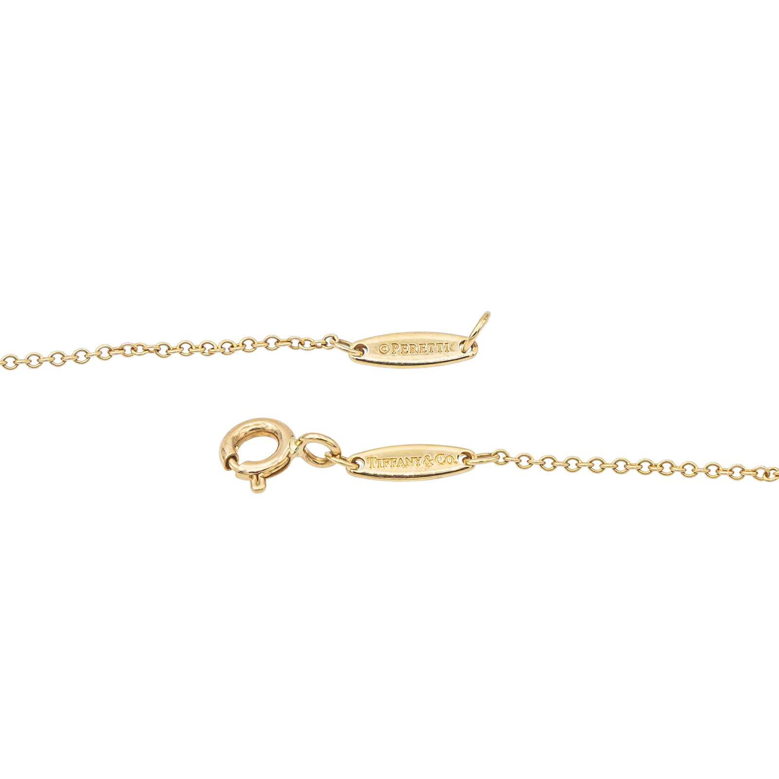 Tiffany &amp; Co Color by the Yard Solitaire Necklace Yellow Gold Ruby
