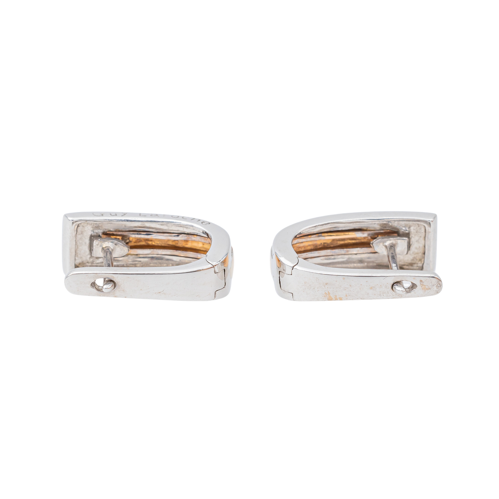 Guy Laroche Sleeper Earrings White Gold, Rose Gold