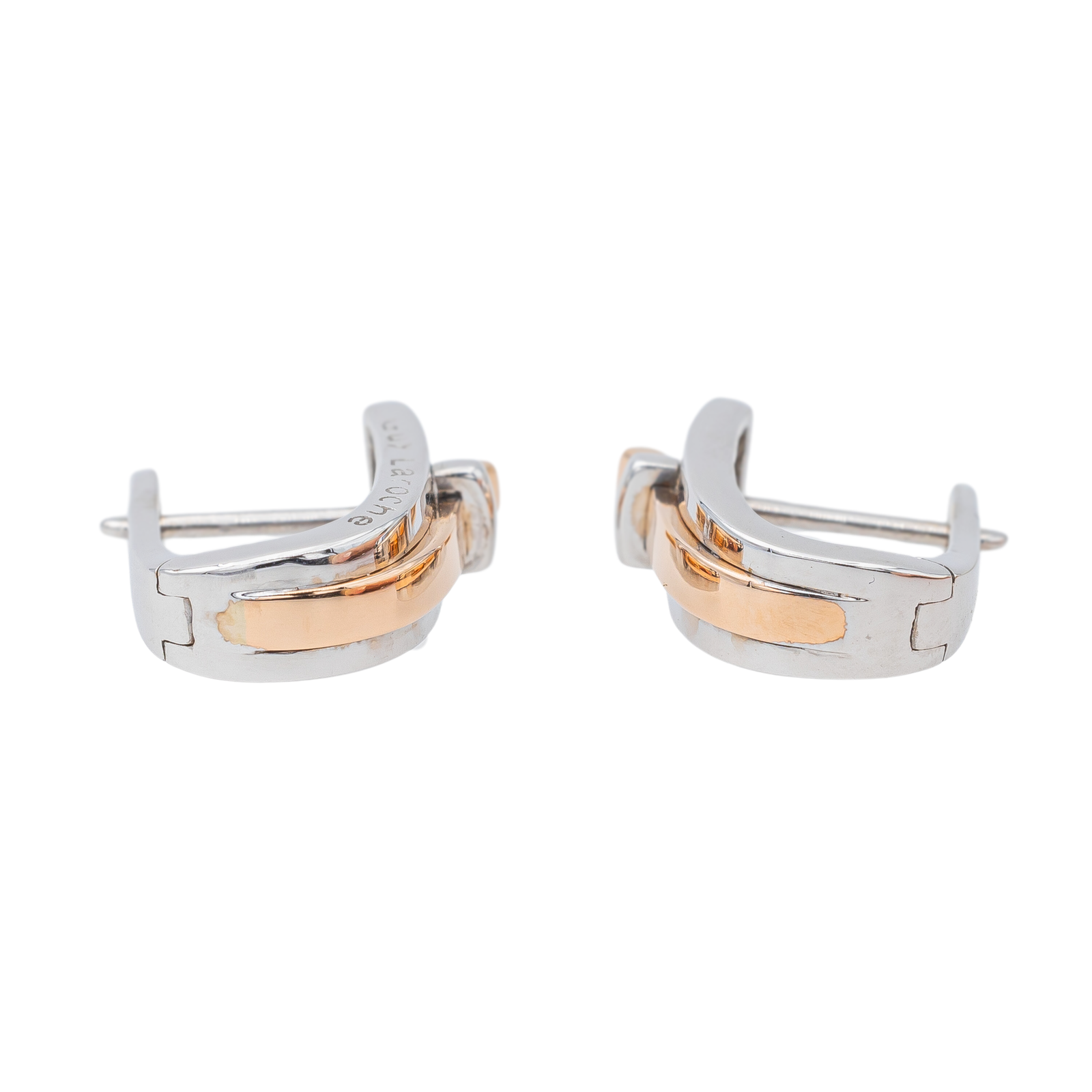 Guy Laroche Sleeper Earrings White Gold, Rose Gold