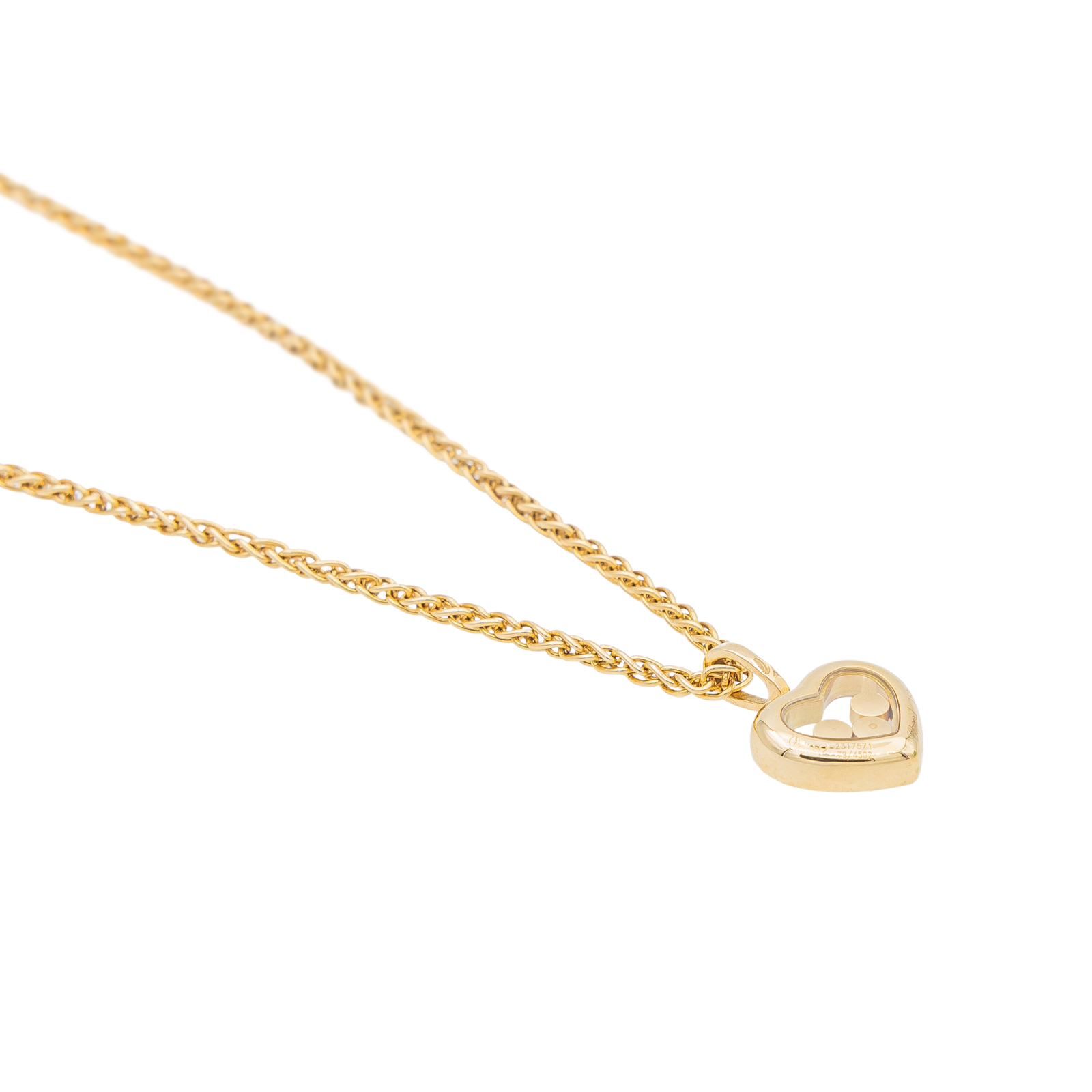 Chopard Happy Diamonds Necklace Yellow Gold Diamonds