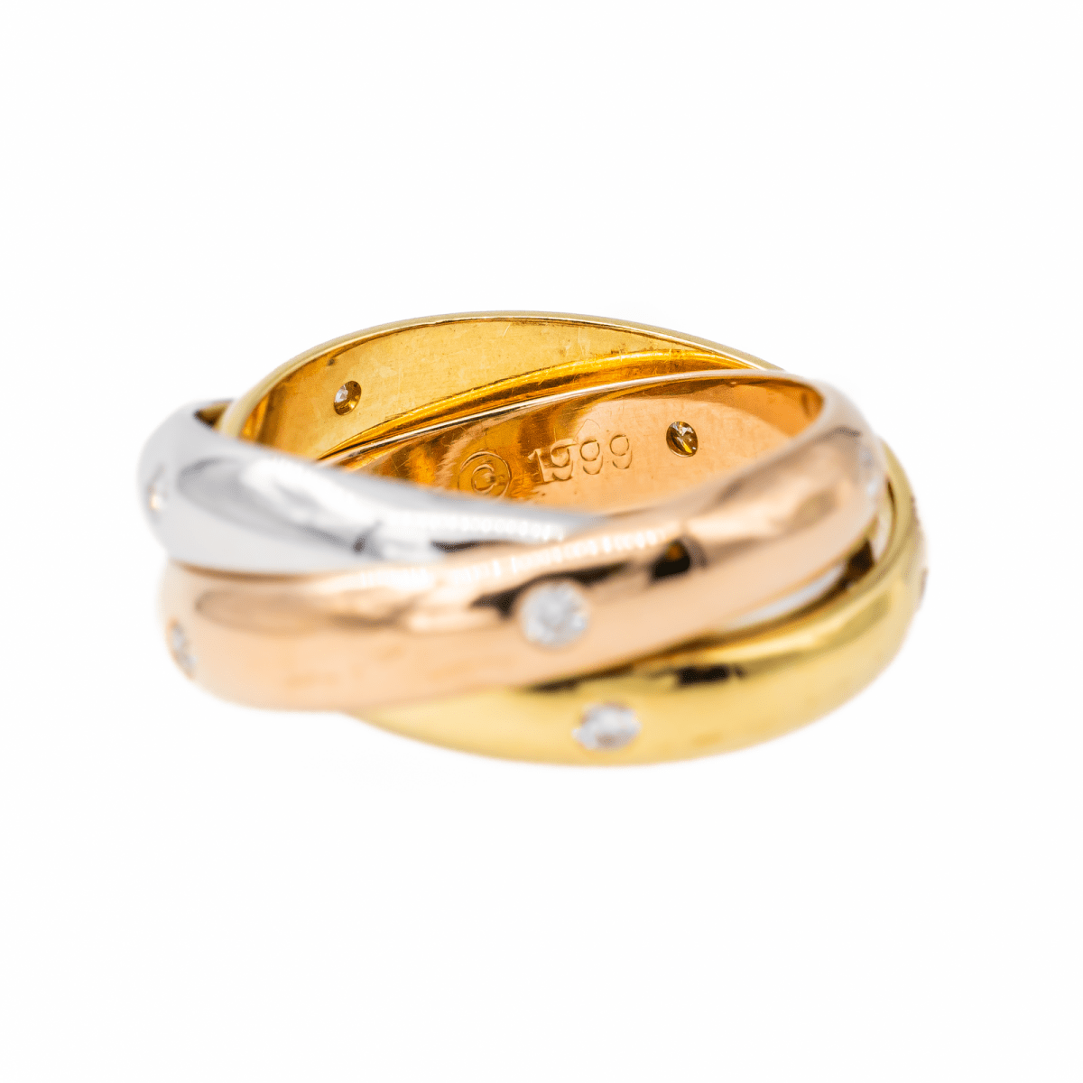Cartier Bague Trinity Star Or rose, Or jaune, Or blanc Diamant - Maison Eloe