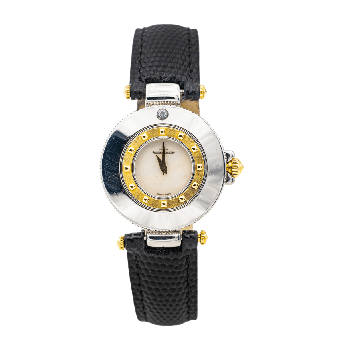 Jaeger Le Coultre Montre Carnet de Rendez - vous Vintage Or Acier Diamant - Maison Eloe