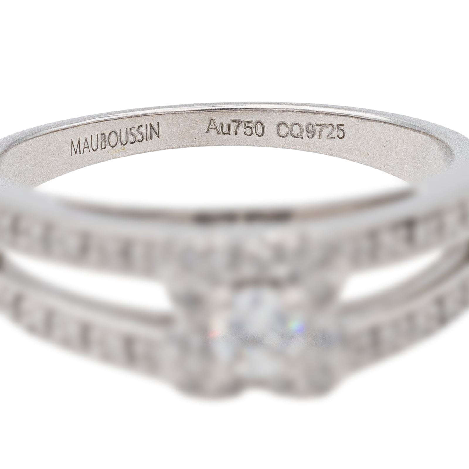 Mauboussin Ring "Chance of love n°1" White gold Diamonds