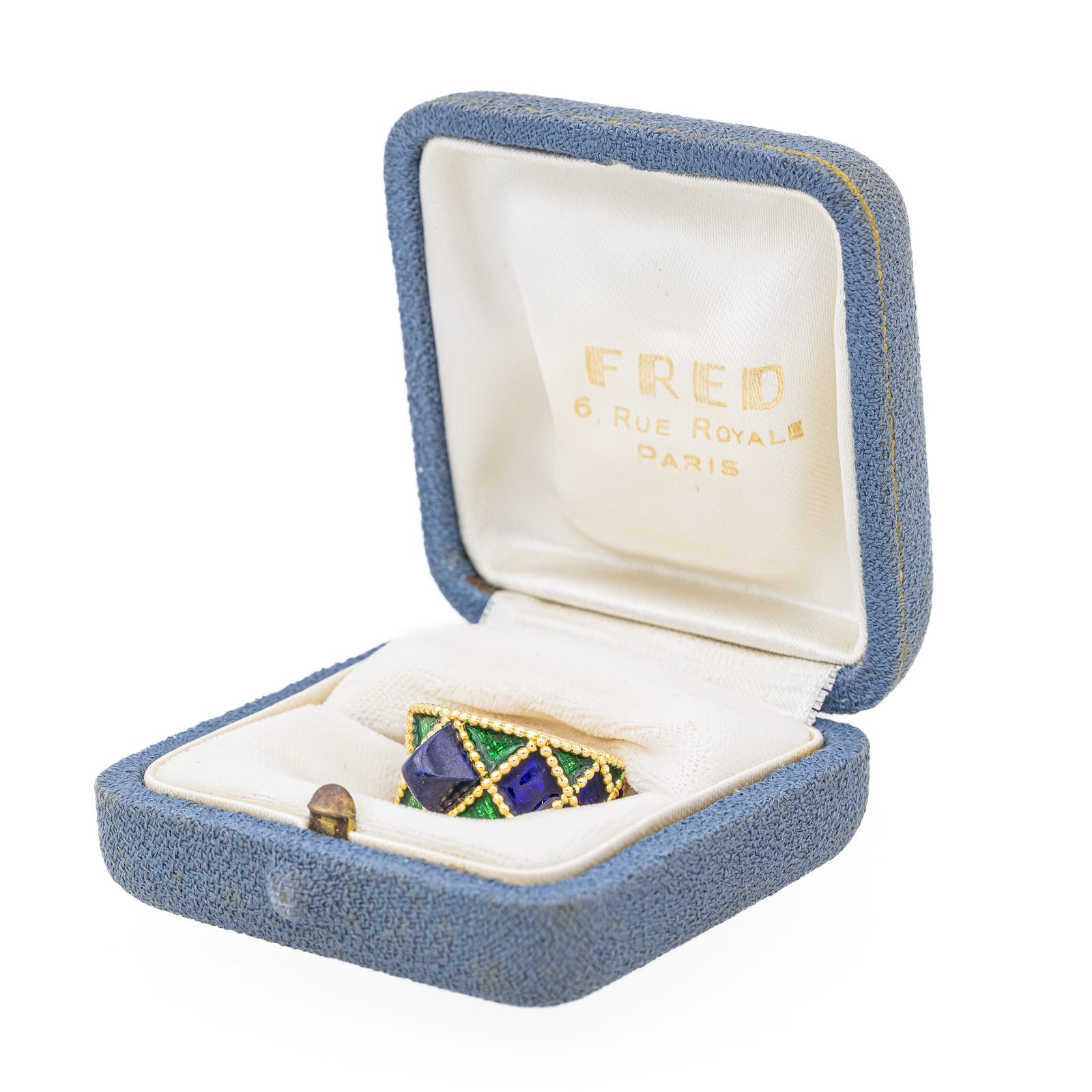 Fred Yellow Gold Lapis Lazuli Ring