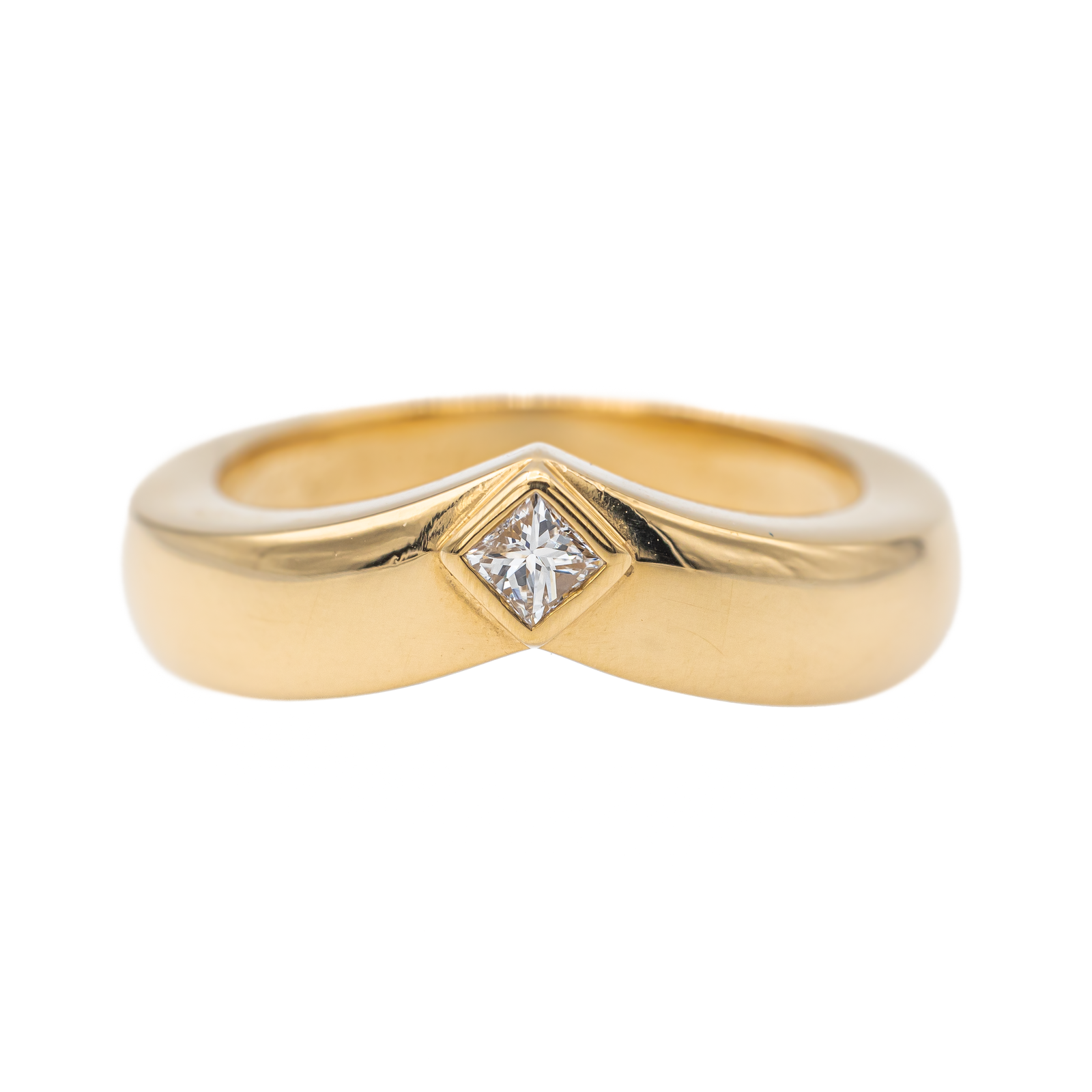 Cartier Solitaire Triandre Ring Yellow Gold Diamond