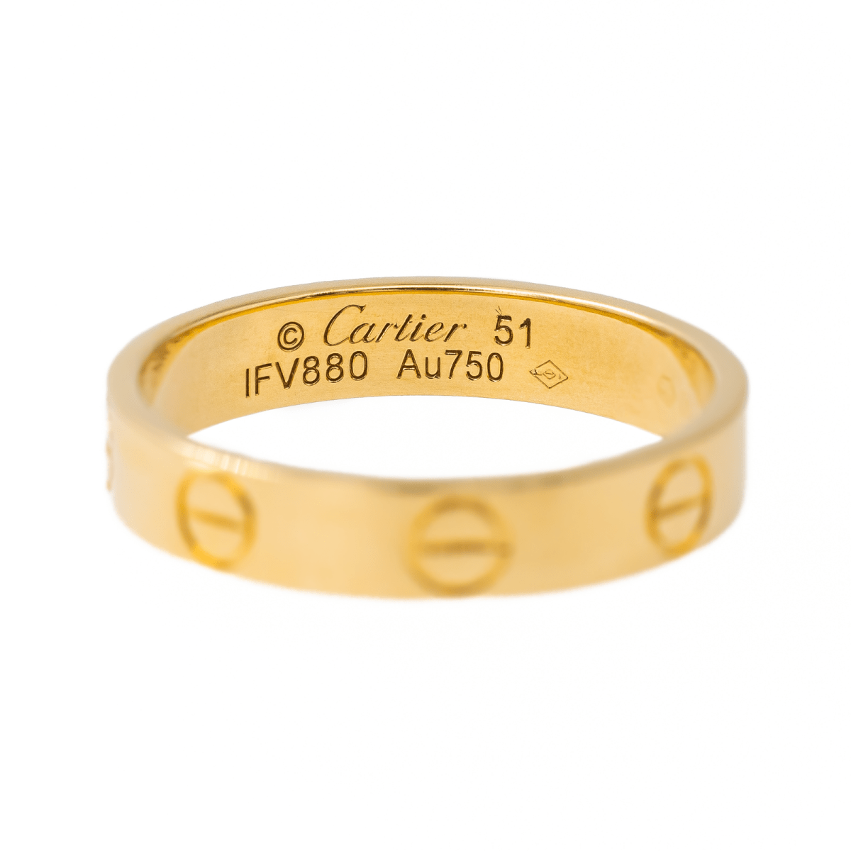 Cartier Bague Alliance Love Or jaune - Maison Eloe