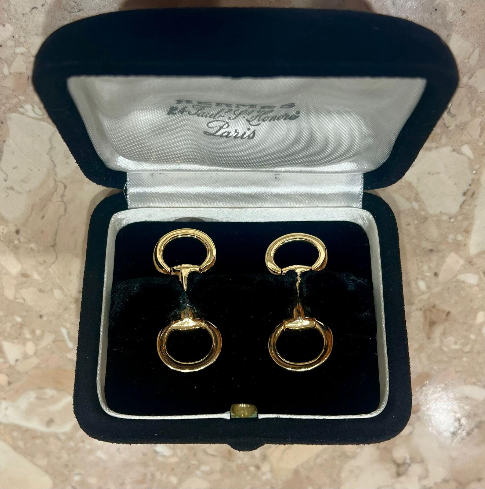 Hermès Boutons de manchette  Or jaune