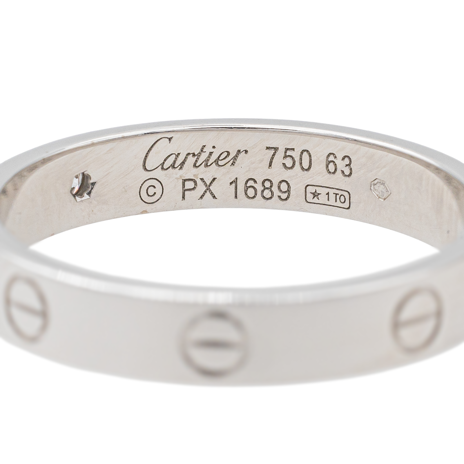 Cartier Love Alliance Ring White Gold Diamond