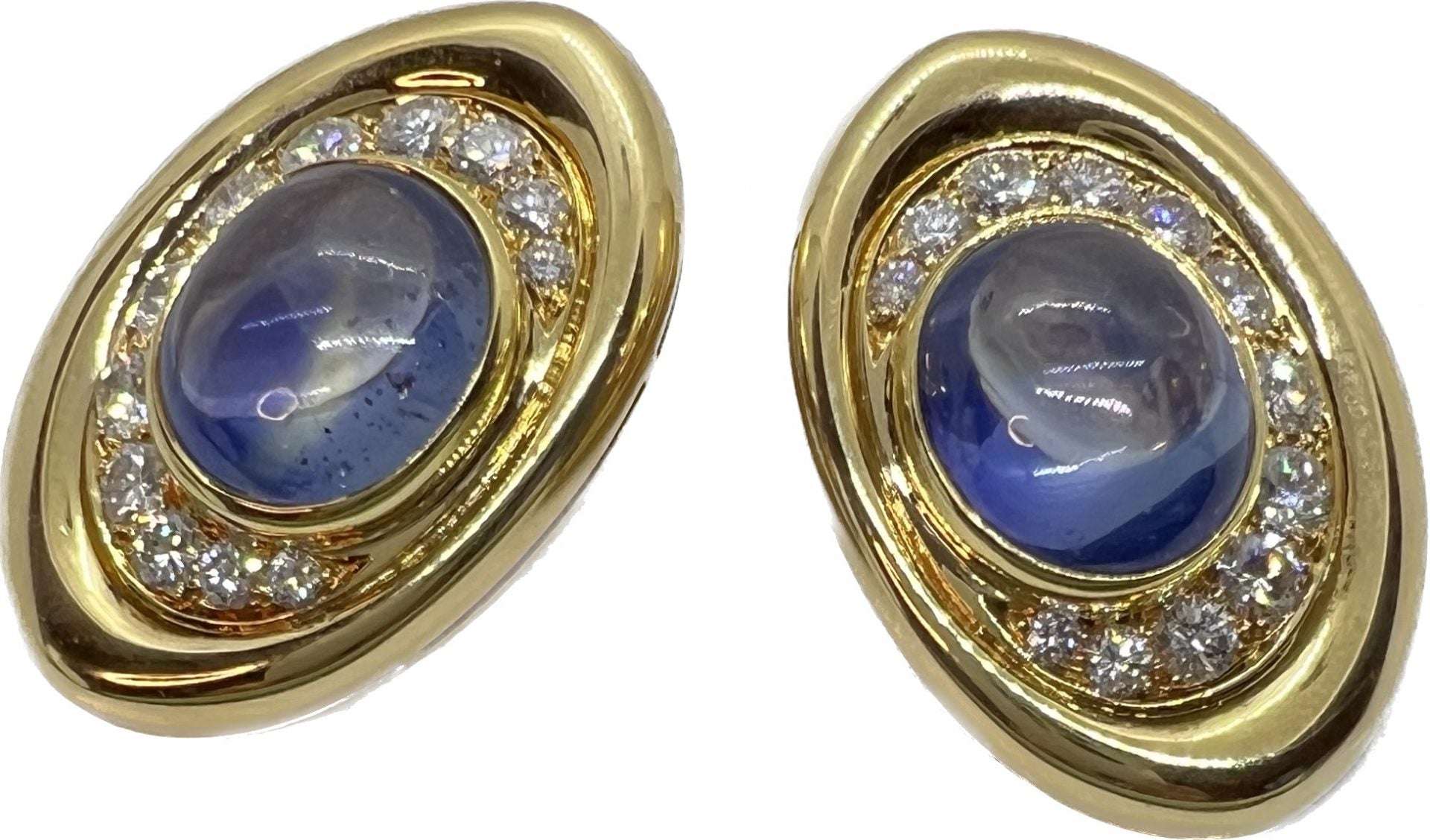 Bulgari, Sapphire, Diamond and 18K Gold Earrings