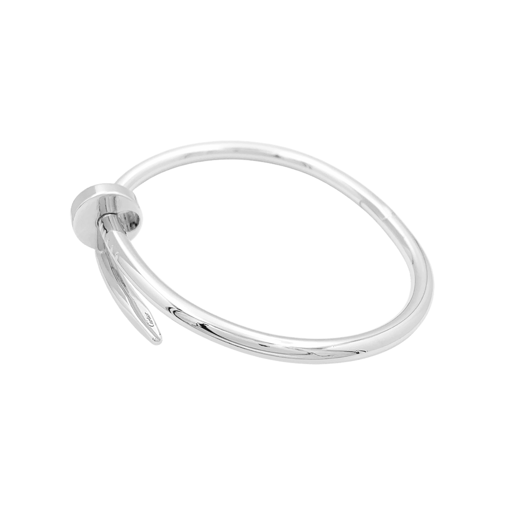 Bracelet Cartier, "Juste un Clou", or blanc.