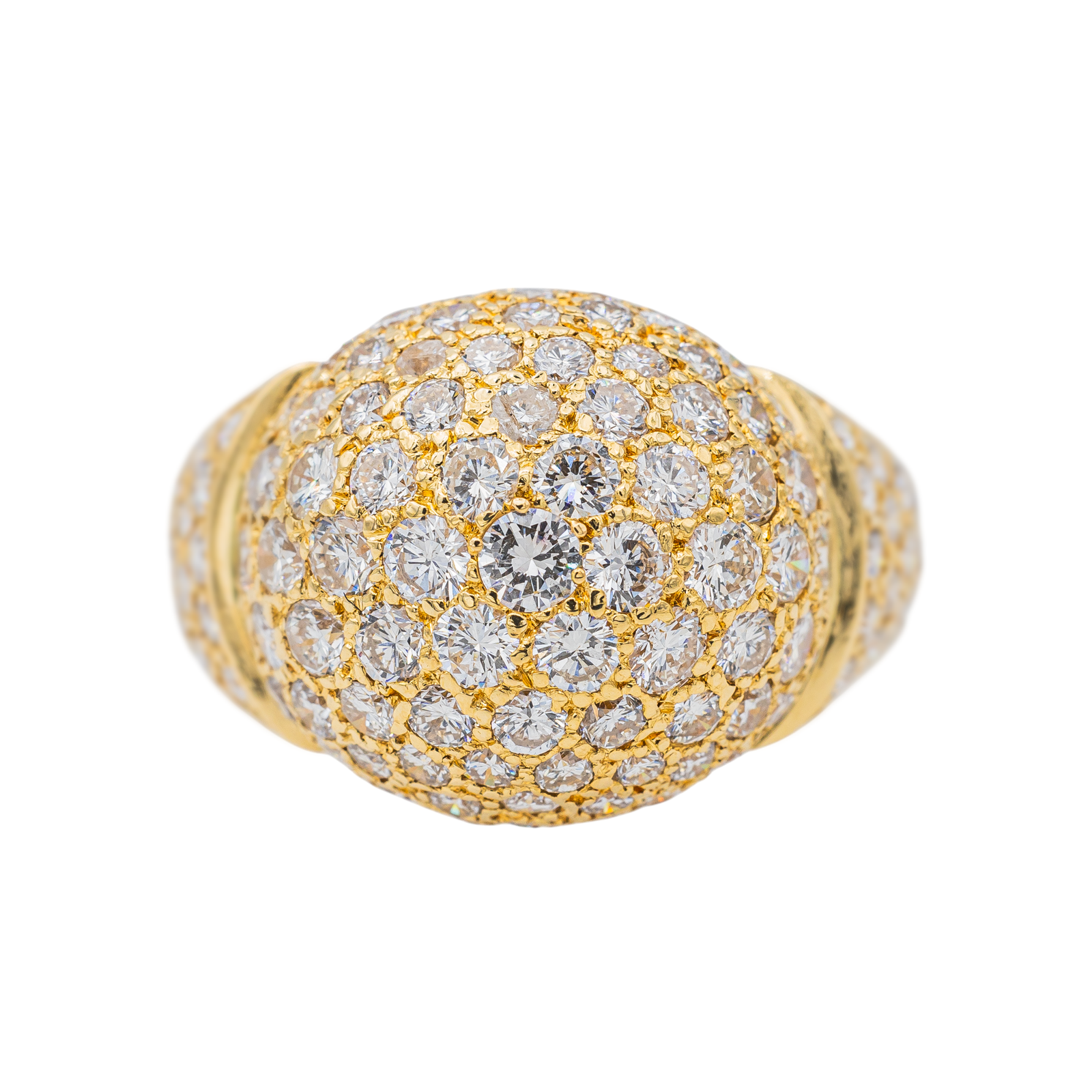 Bague Cocktail Or jaune Diamant