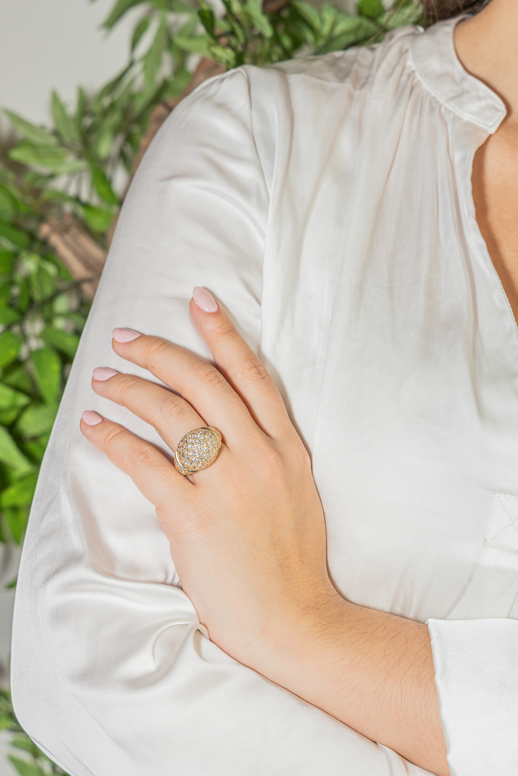 Bague Cocktail Or jaune Diamant