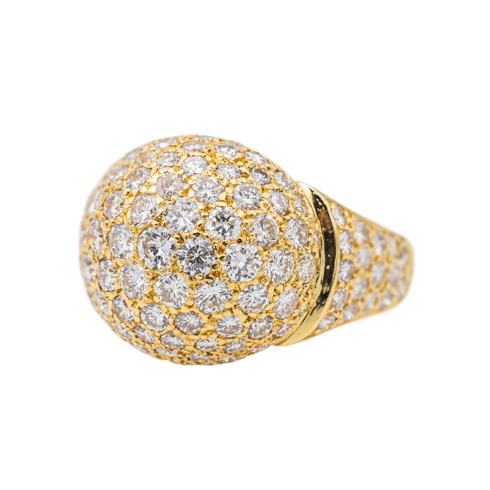 Bague Cocktail Or jaune Diamant