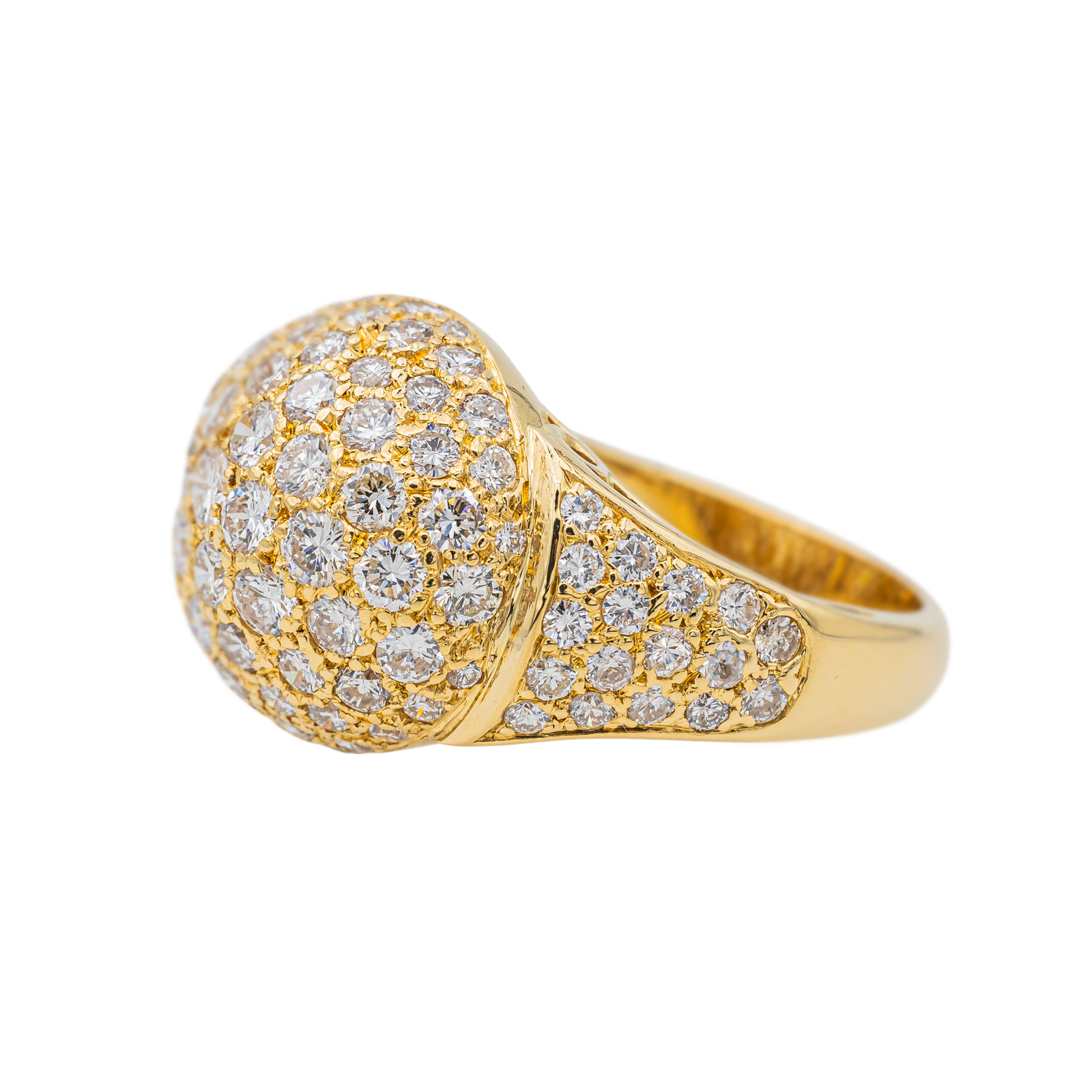 Bague Cocktail Or jaune Diamant