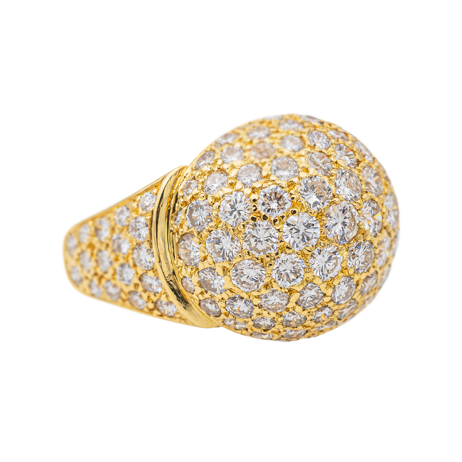 Bague Cocktail Or jaune Diamant