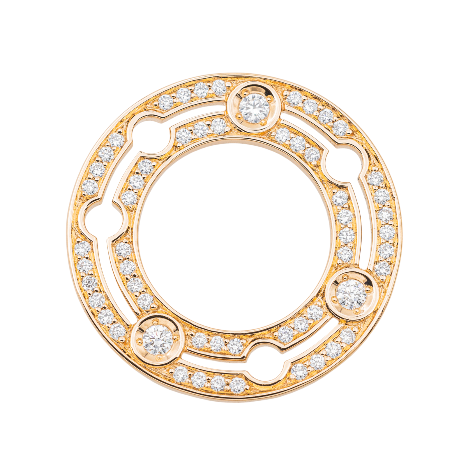 Dinh Van Pulse Necklace Rose gold Diamond