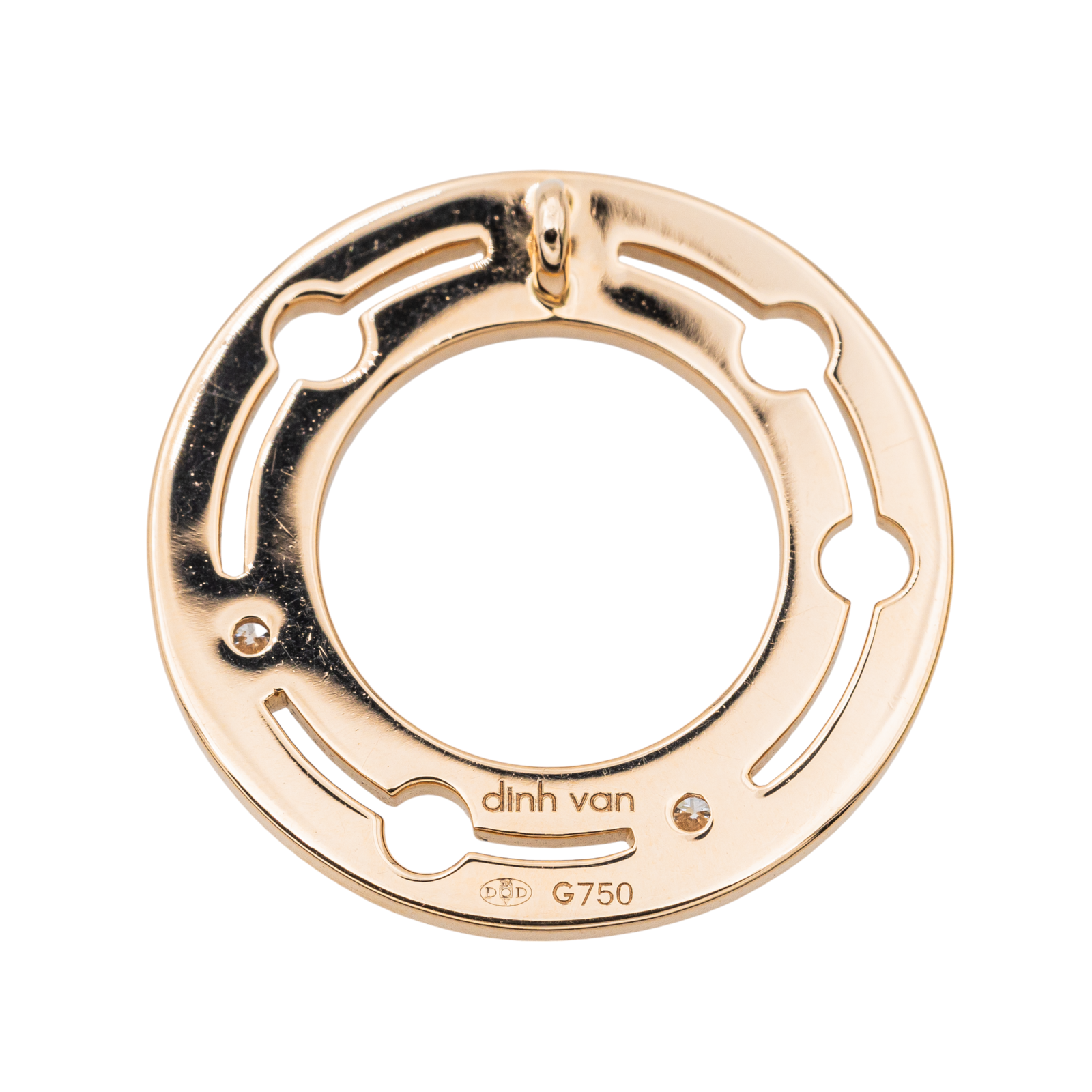Dinh Van Pulse Necklace Rose gold Diamond
