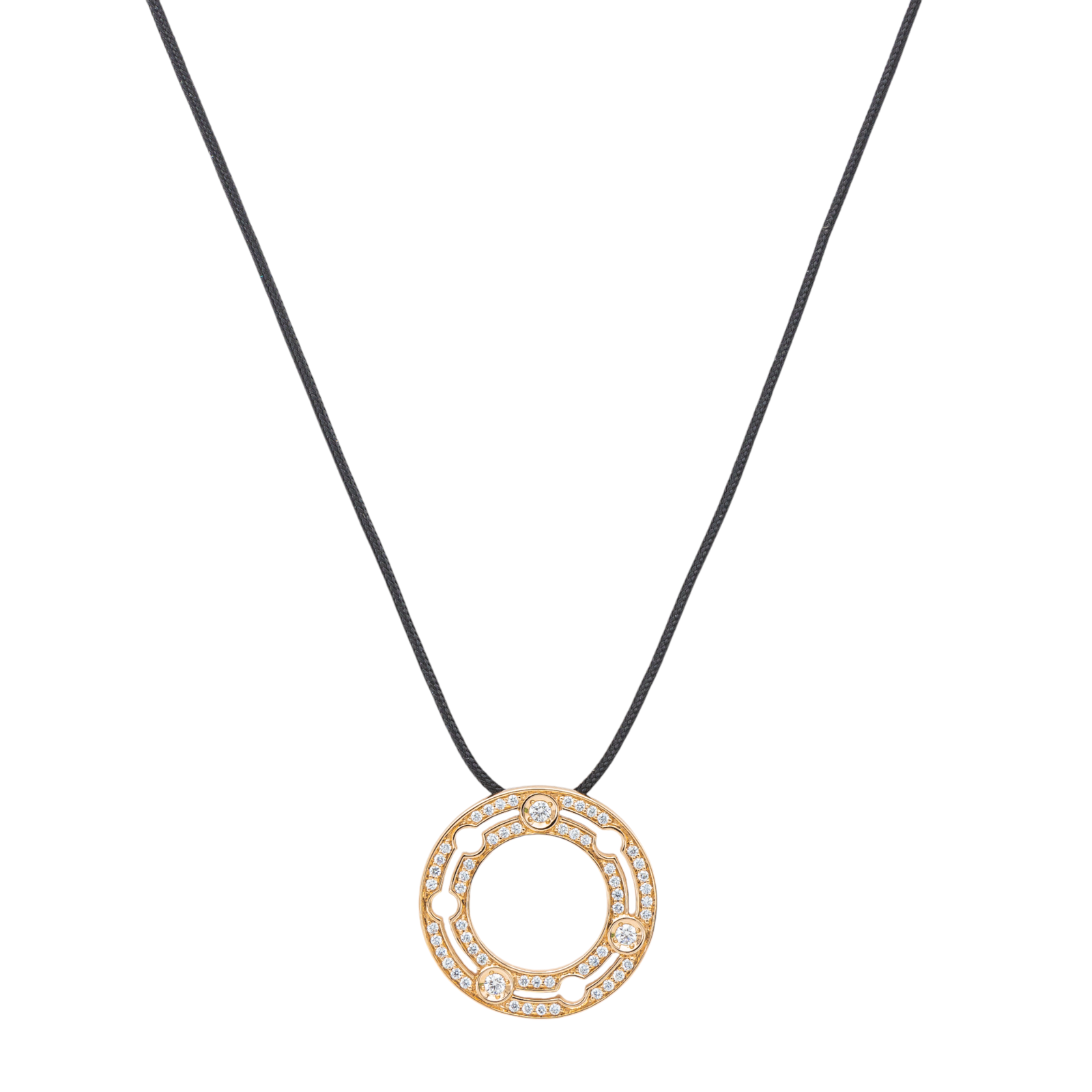 Dinh Van Pulse Necklace Rose gold Diamond