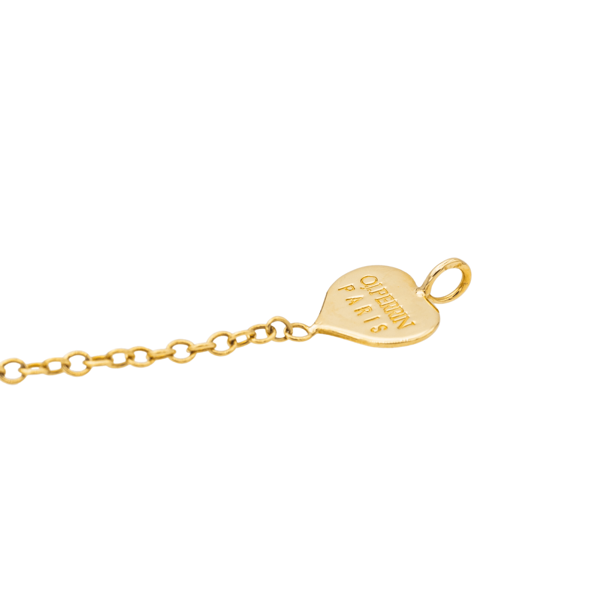 O.J. Perrin Bracelet Coeur légende Or jaune - Maison Eloe