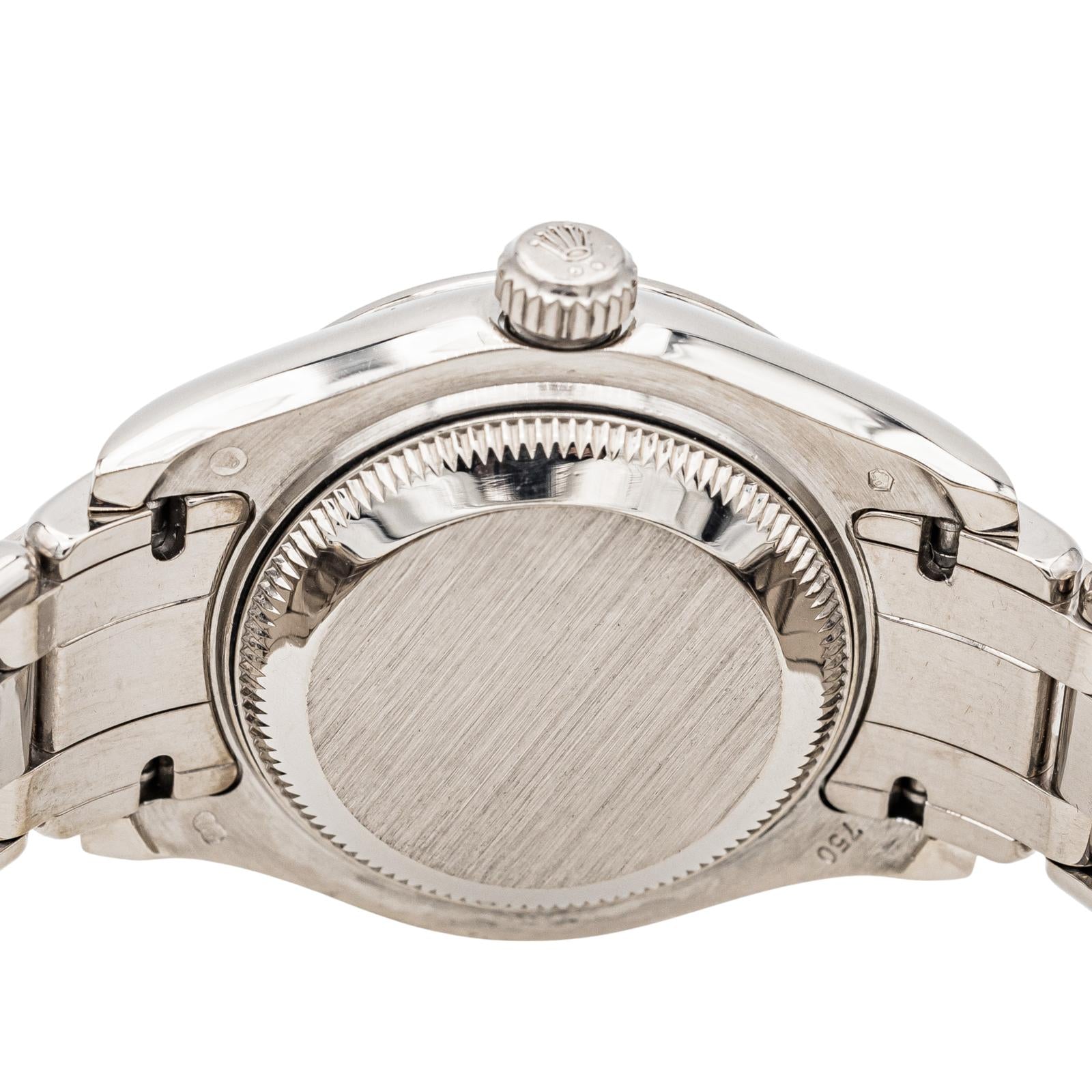 Rolex Montre Datejust Pearlmaster Or blanc Diamant