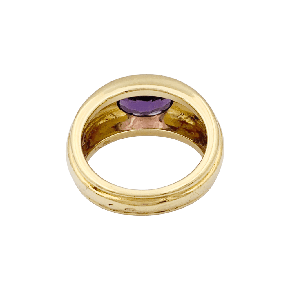 Bague Boucheron, "Roxane", or jaune, améthyste.
