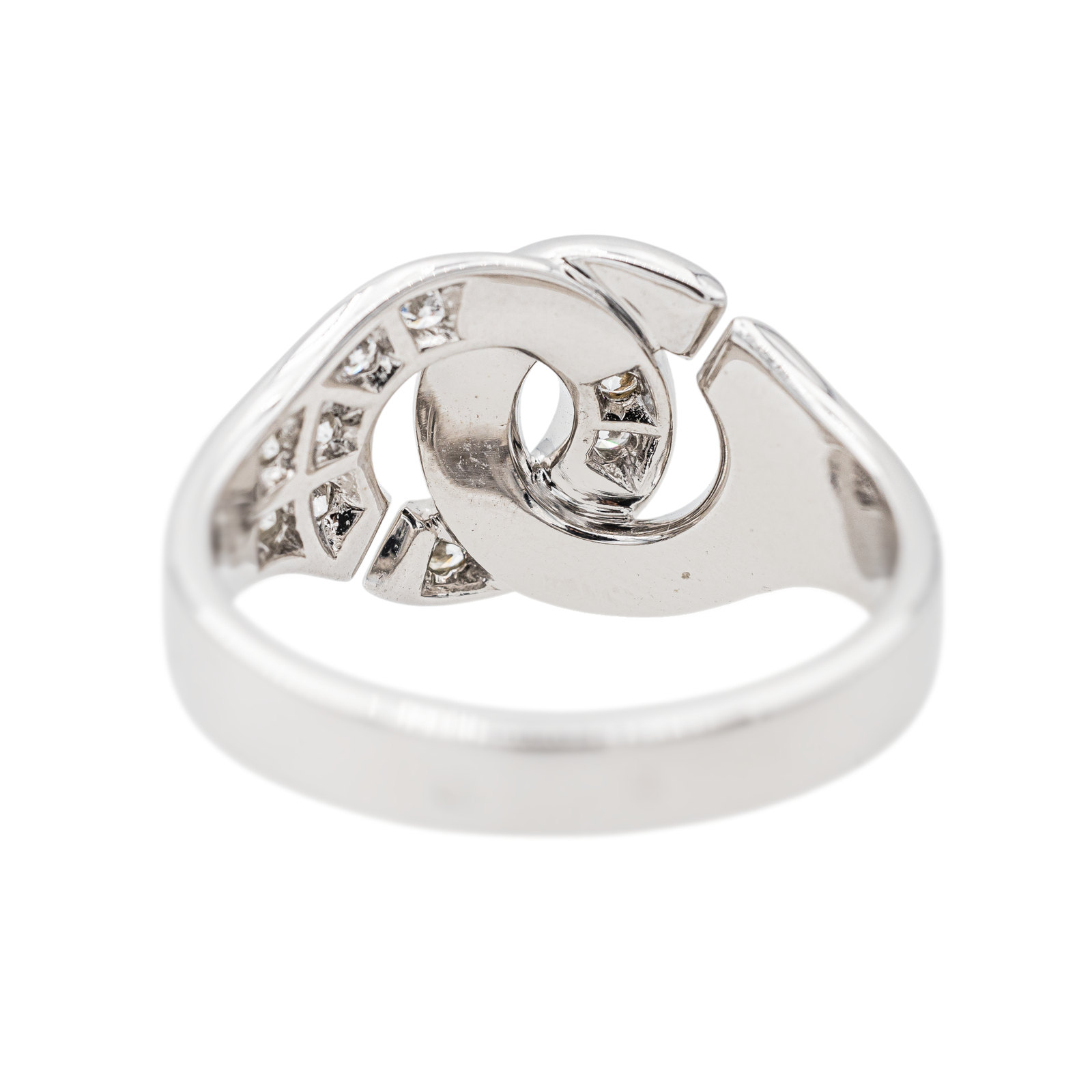 Dinh van Handcuffs Ring White Gold Diamond