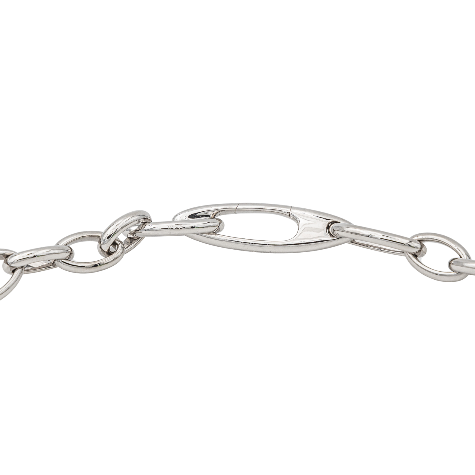 Pomellato Iconica Chain Necklace White Gold Diamond