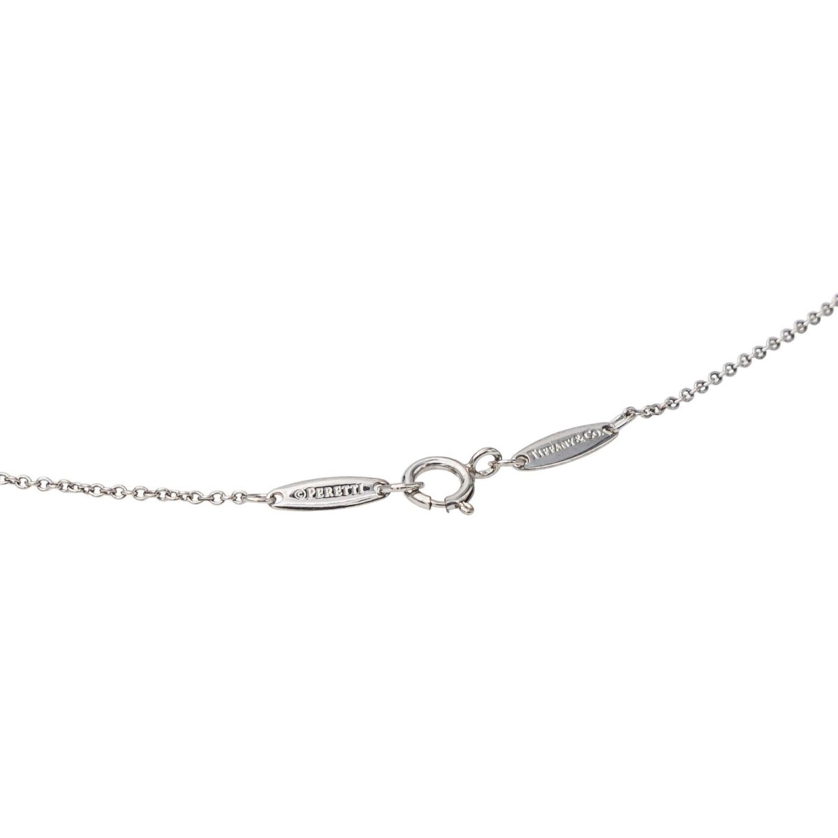 Tiffany & Co Collier Solitaire Platine Diamant - Maison Eloe