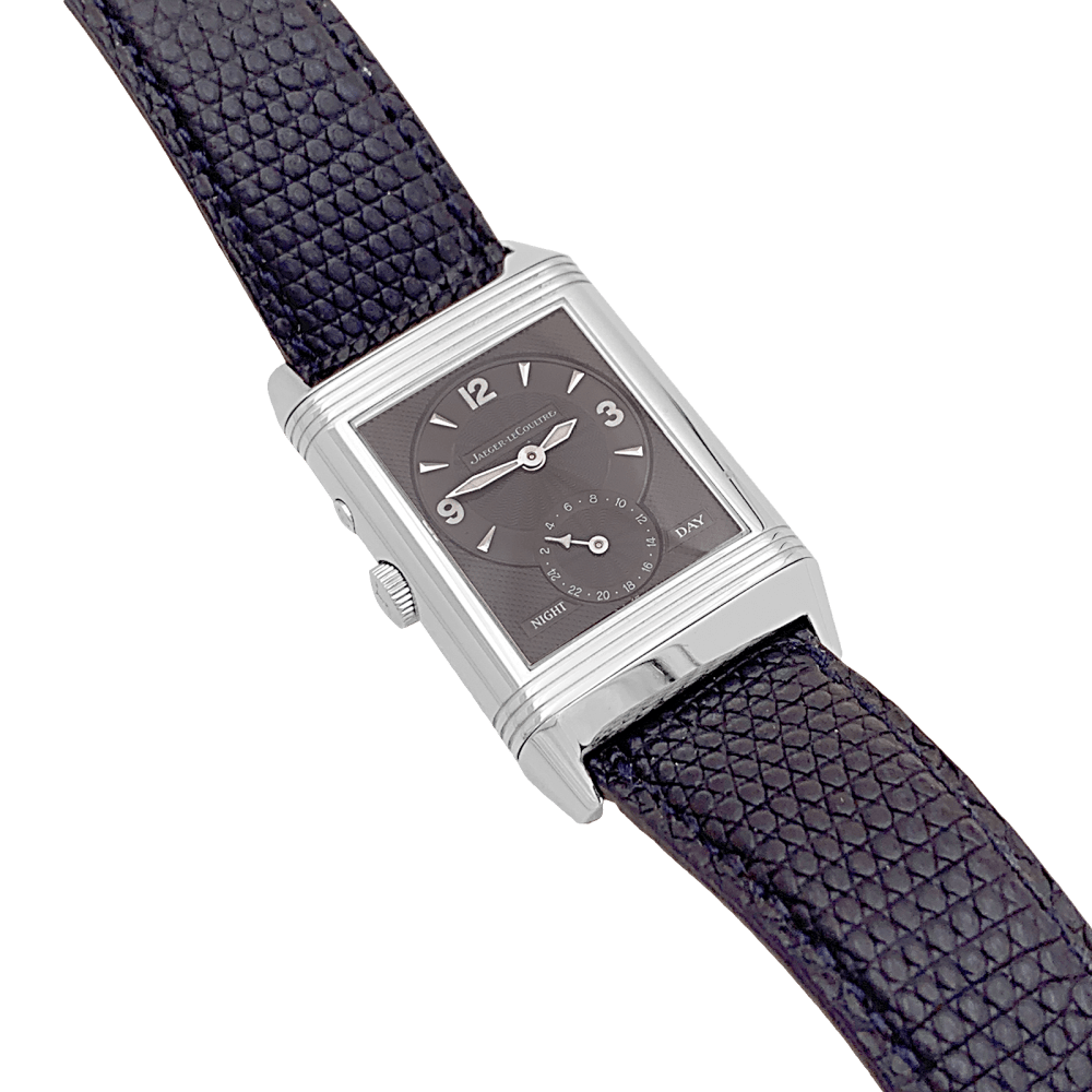 Montre Homme Jaeger Lecoultre, "Duoface Night & Day", acier.