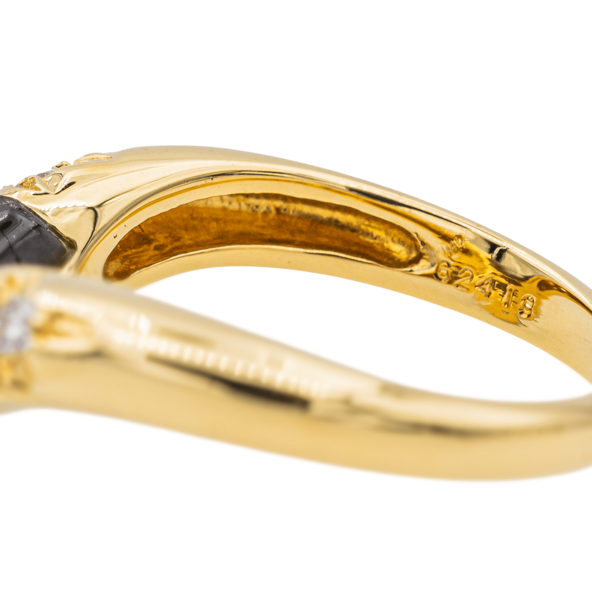 Cartier Bague Or jaune Œil de tigre - Maison Eloe