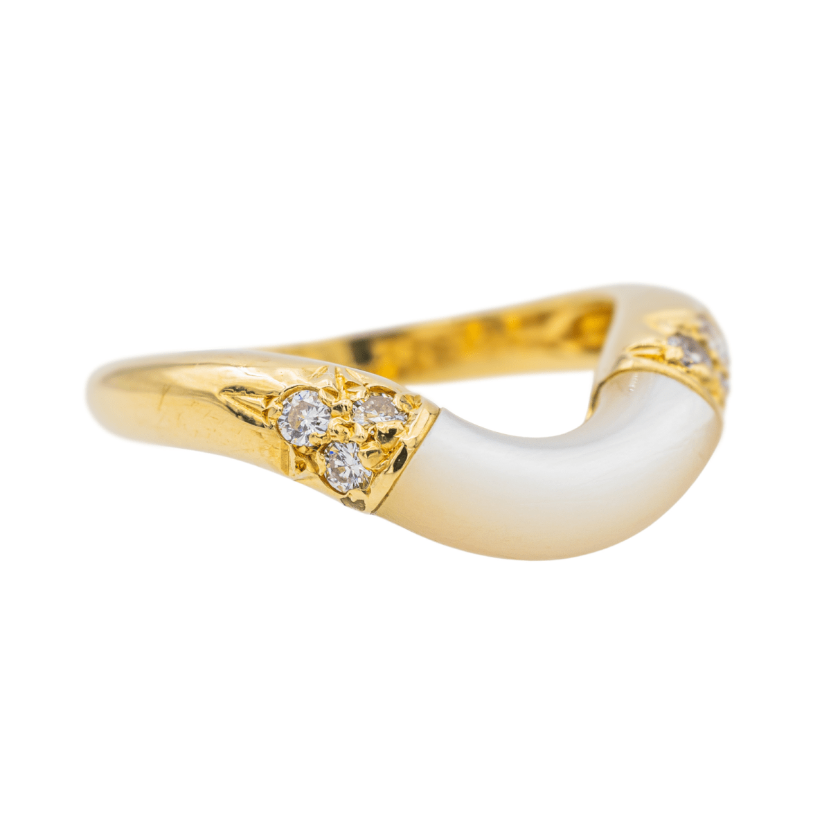 Cartier Bague Or jaune Pierre de lune - Maison Eloe