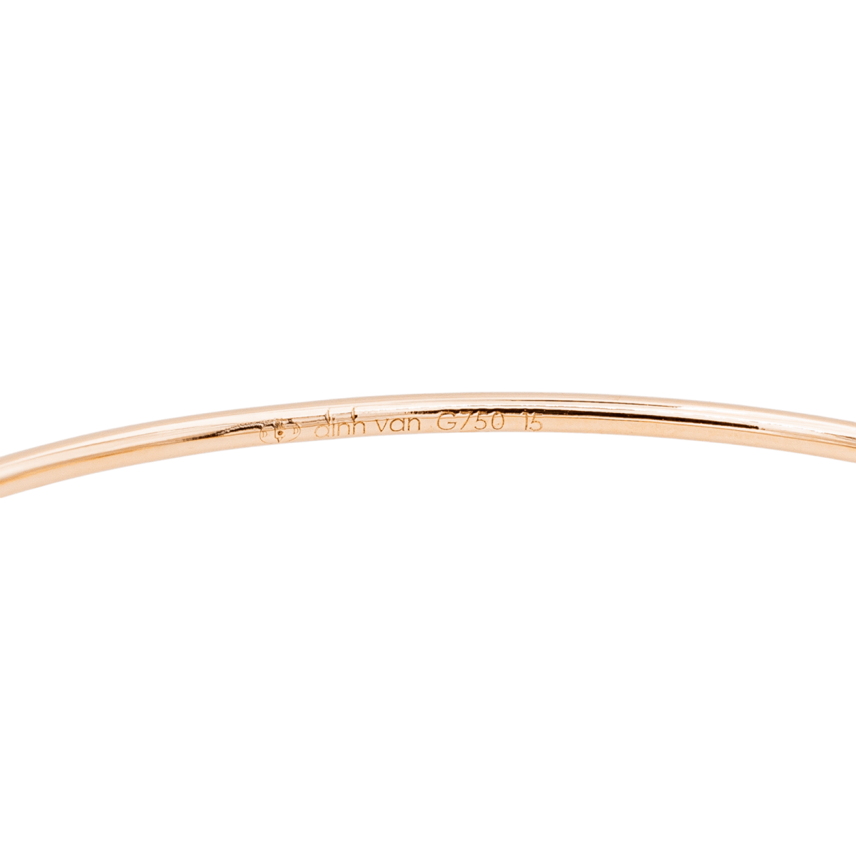 Dinh Van Bracelet Jonc Serrure Or rose Diamant - Maison Eloe