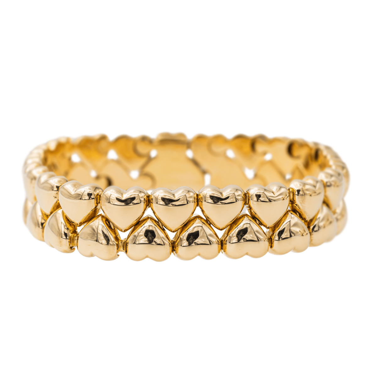 Cartier Bracelet Double cœur Or jaune - Maison Eloe