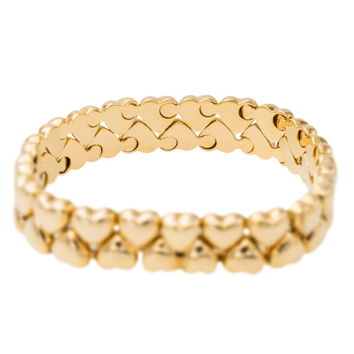 Cartier Bracelet Double cœur Or jaune - Maison Eloe