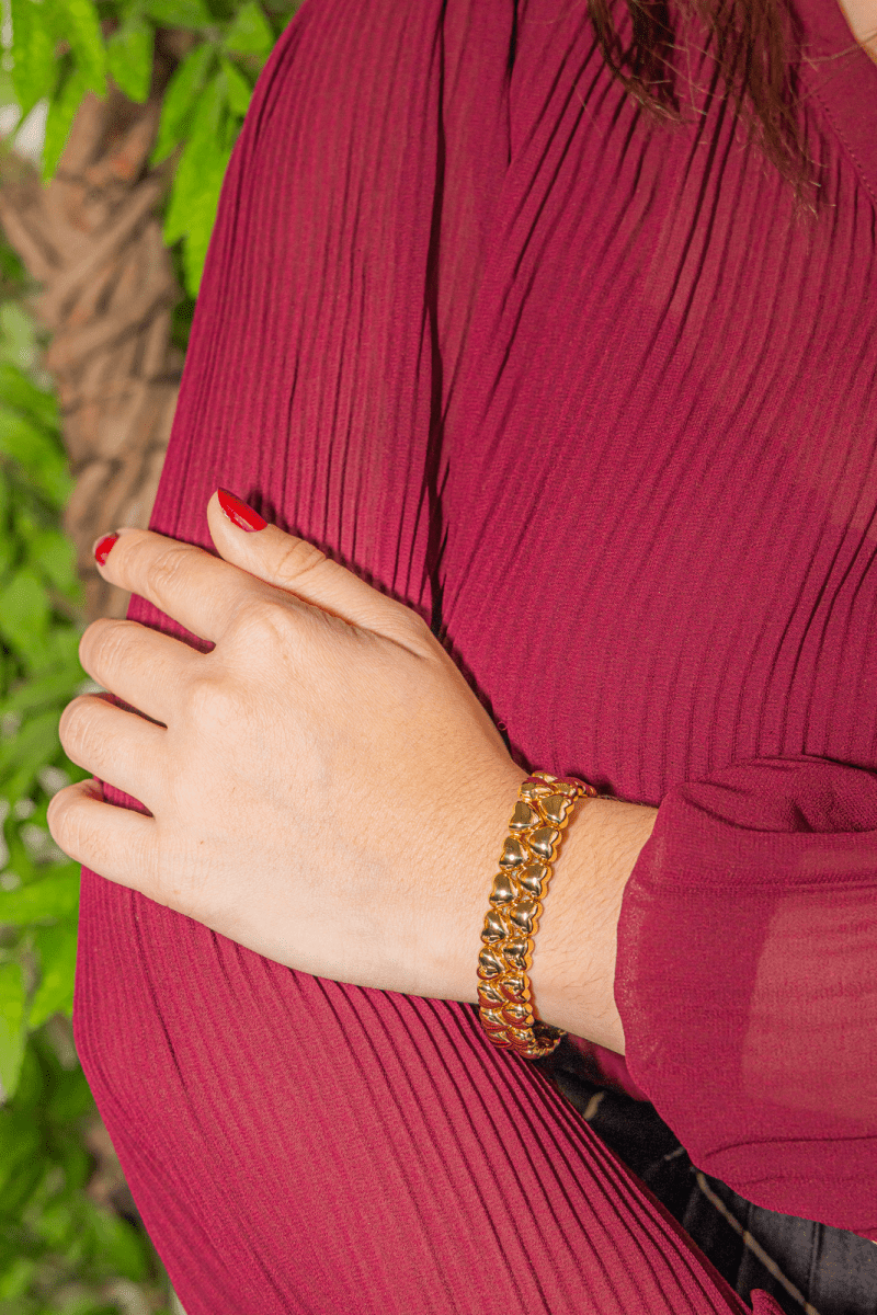 Cartier Bracelet Double cœur Or jaune - Maison Eloe