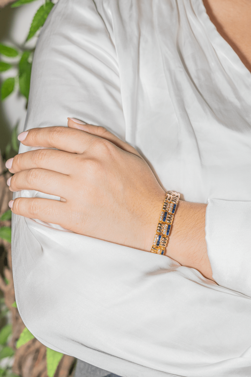 Boucheron Bracelet Or jaune Saphir - Maison Eloe