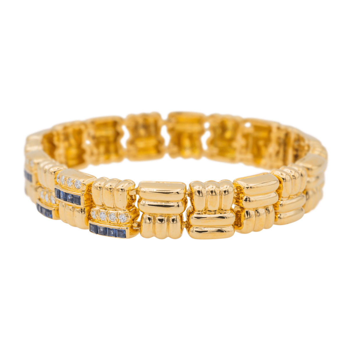 Boucheron Bracelet Or jaune Saphir - Maison Eloe