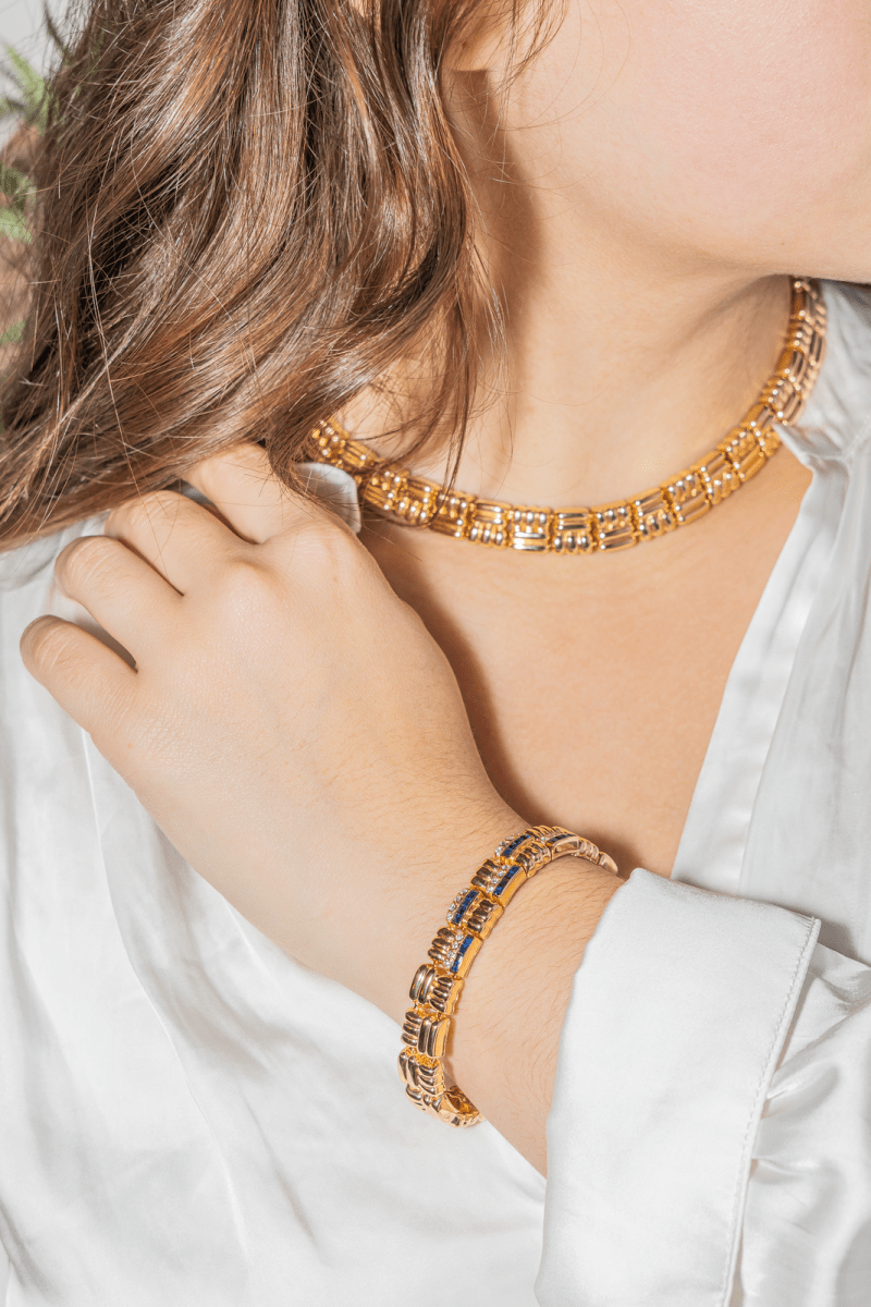 Boucheron Bracelet Or jaune Saphir - Maison Eloe