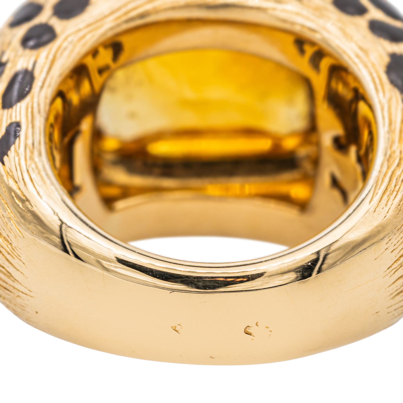 Dior Mitza Cocktail Ring Yellow Gold Citrine