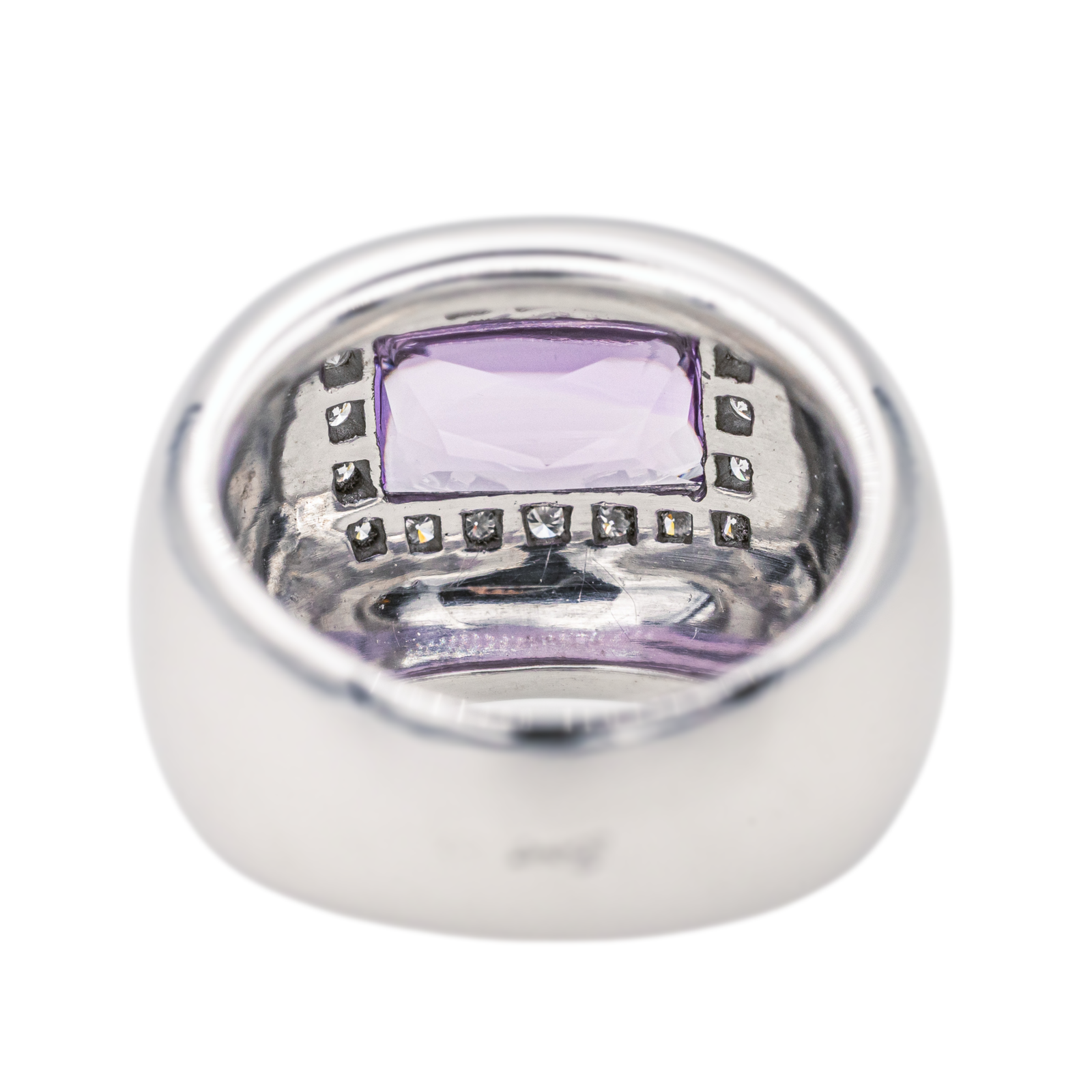 Poiray Bague Thessalie Or blanc Améthyste