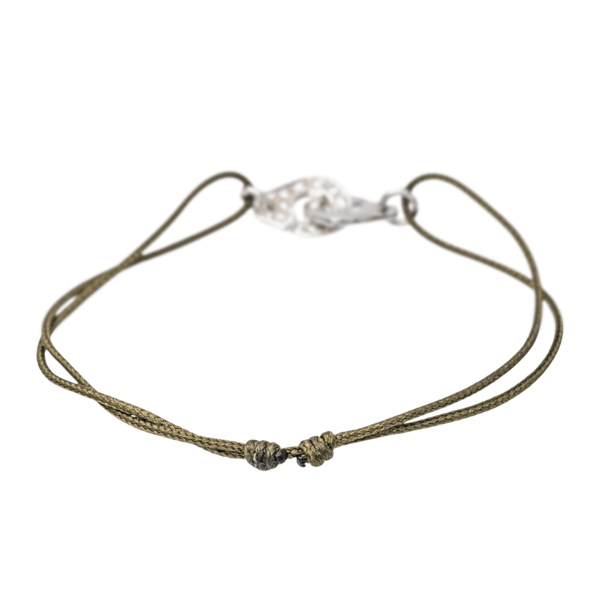 Dinh Van Bracelet Cordon Menottes Or blanc Diamant - Maison Eloe