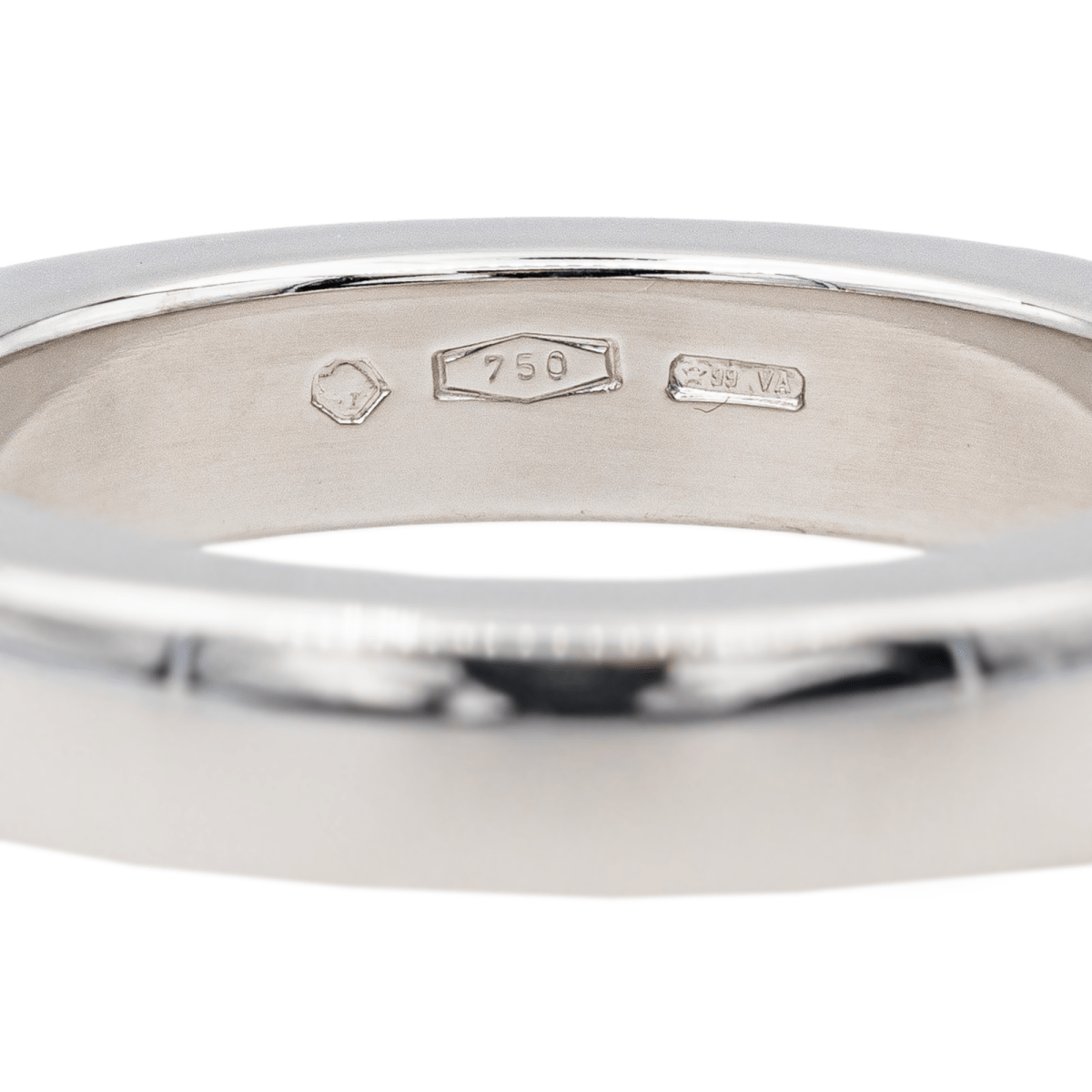 Omega Bague Ruban confort Or blanc Diamant - Maison Eloe